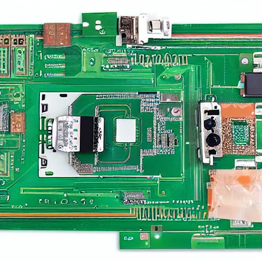 Image similar to gps navigation inside a pcb with installed components