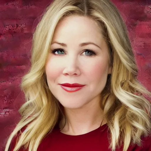 Prompt: christina applegate is an apple!!! studio photography