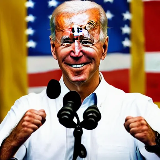 Image similar to joe biden's karate dojo, dojo biden