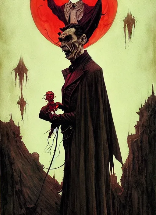 Image similar to dracula by chiara bautista and beksinski and norman rockwell and greg rutkowski weta studio, and lucasfilm