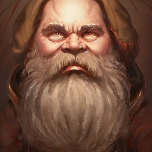 Prompt: a detailed portrait of a dwarf priest, by justin gerard, digital art, realistic painting, dnd, character design, trending on artstation