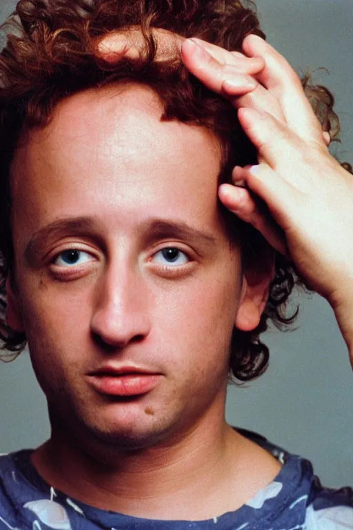 Image similar to portrait photograph of young pauly shore, 1 9 9 5