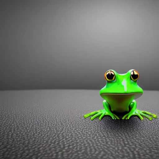 Prompt: photorealistic digital art of an anthropomorphic frog with a mustache, beeple, very detailed, 8 k render, depth of field