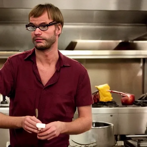 Image similar to jeffrey dahmer competing on hell's kitchen