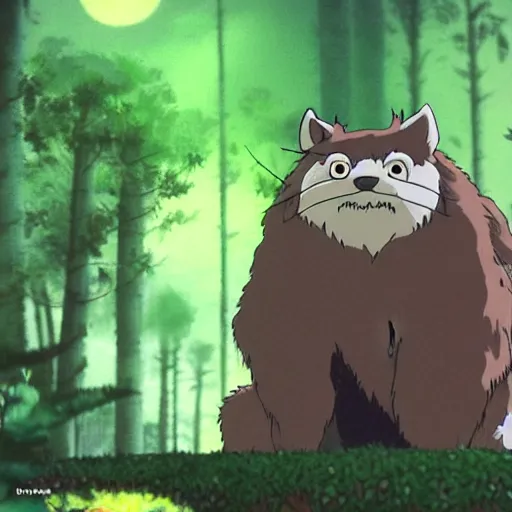 Prompt: furr creature made by studio ghibli, detailed, high quality, night 6