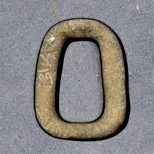 Image similar to letter s in the shape of a stone