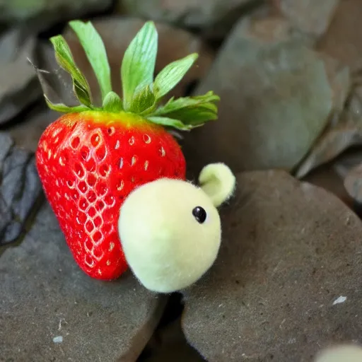 Image similar to adorable strawberry critter