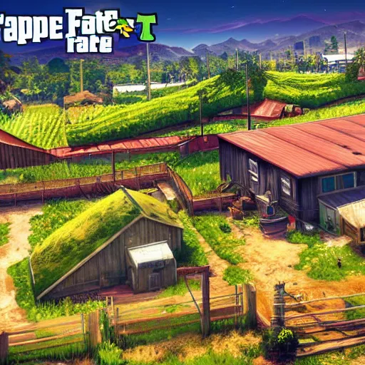 Prompt: cabbage farm, gta 5 loading screen poster, artstation, picturesque, visual novel