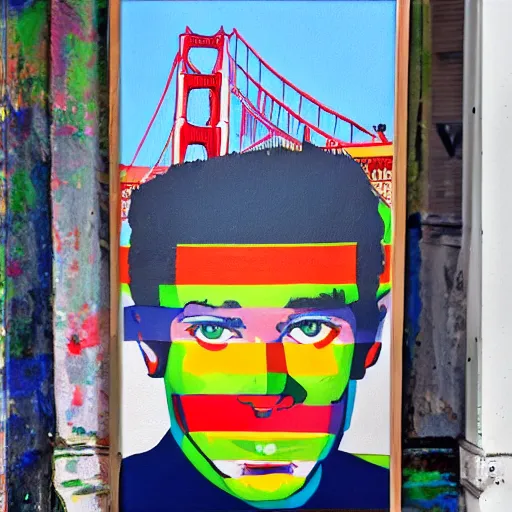 Prompt: paint a german lad living in san francisco