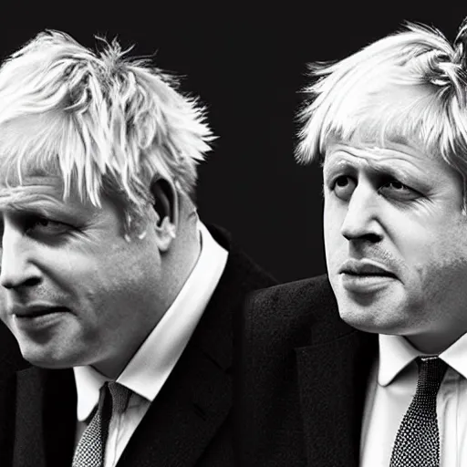 Prompt: boris johnson gigachad, 4 k, greyscale, photorealistic, hd, digital image