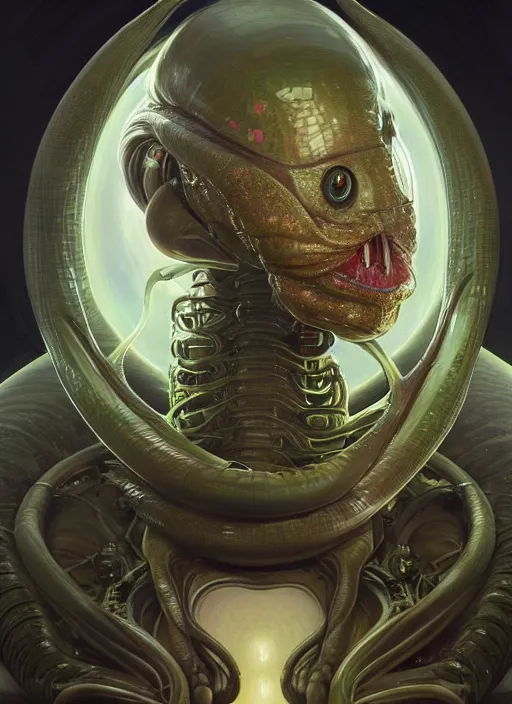 Image similar to elon musk!!! as slimy mollusk, anthropomorphic character, drool, concept art, intricate, elegant, highly detailed, digital painting, artstation, wallpaper, smooth, sharp focus, illustration, art by h. r. giger and artgerm and greg rutkowski and alphonse mucha