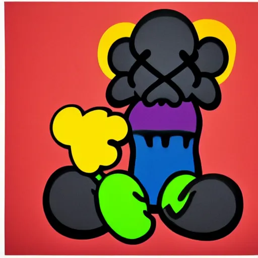 Prompt: kaws artwork