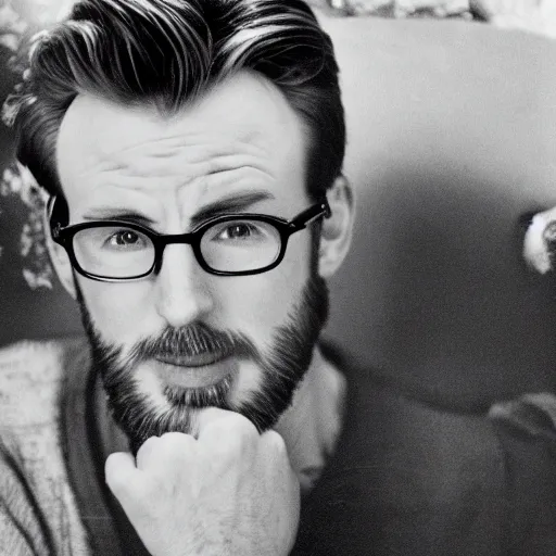 Image similar to Ansel Adams photograph of Chris Evans