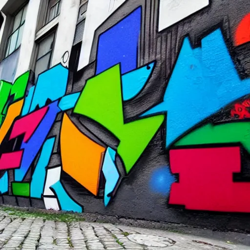 Image similar to graffiti of deviantart logo on a wall in berlin photo