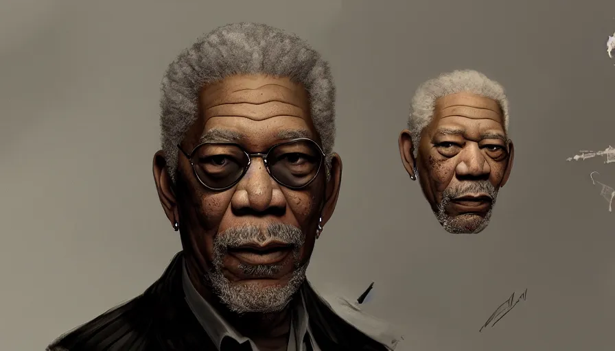 Image similar to Morgan Freeman is the Godfather, hyperdetailed, artstation, cgsociety, 8k