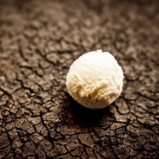 Prompt: macro shot of a small icecream plastic toy, dslr, depth of field, close up, soft lighting