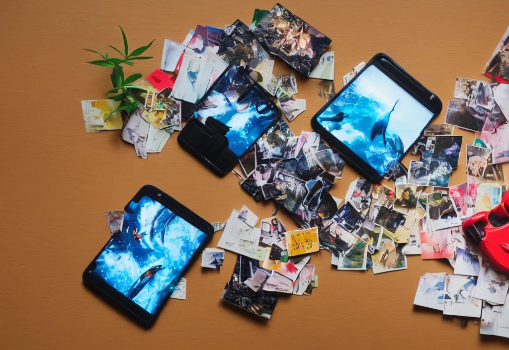 Prompt: 3 d ✈ popping out of curved movie screen, fishes floating in bedroom, volumetric lighting, sleeping, pair of keycards on table, bokeh, creterion collection, shot on 7 0 mm, instax