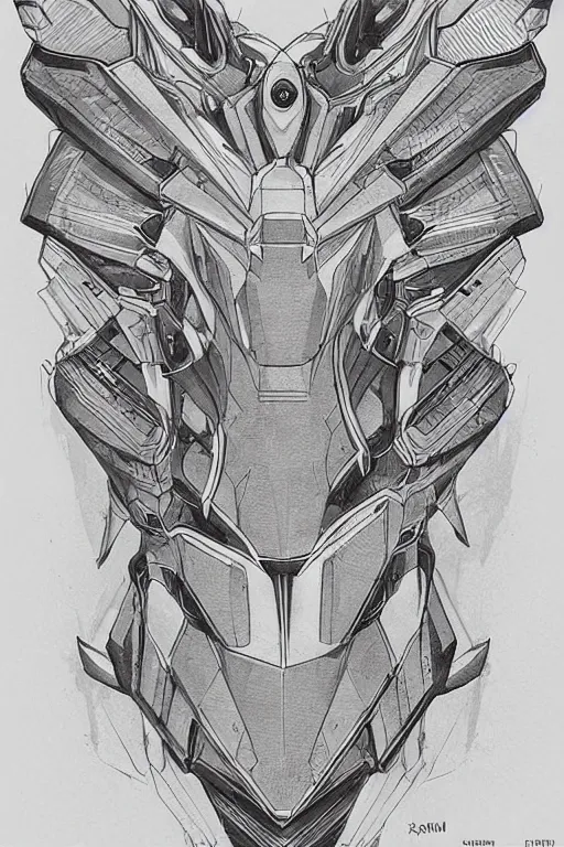 Image similar to very symmetrical!! full body illustrations of mecha, pen and ink, moderately detailed, concept art, moth, insect wing, artstation, deviantart, pinterest