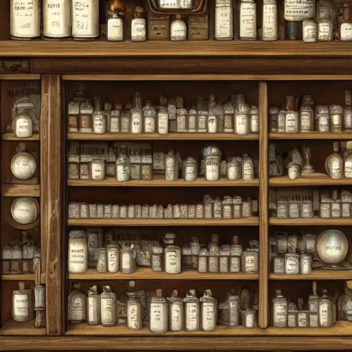 Prompt: A wizard's apothecary, photorealistic, 8k, high detail