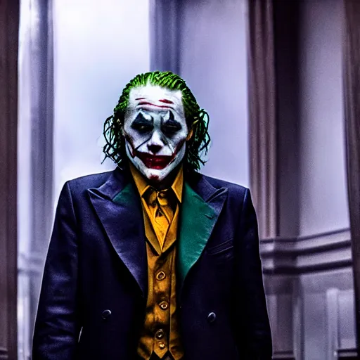 Prompt: stunning awe inspiring the joker played by bernie sanders movie still 8 k hdr atmospheric lighting