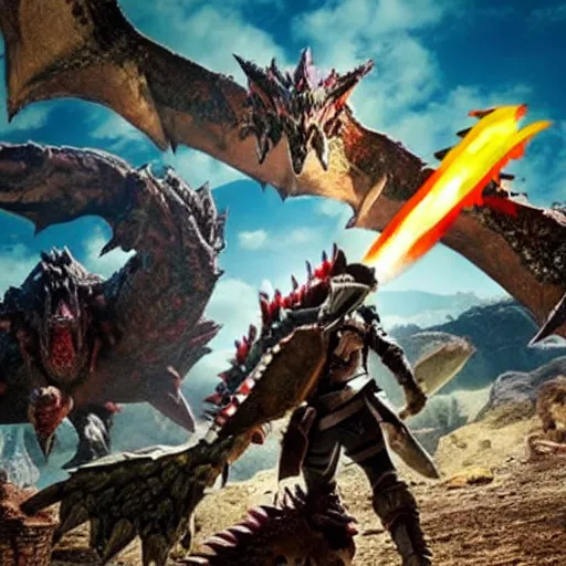 Image similar to monster hunter rise