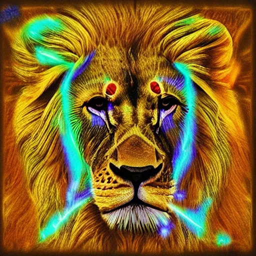 Image similar to hologram lion