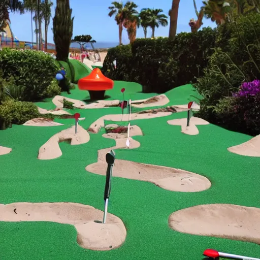 Image similar to Salvador Dali mini golf course