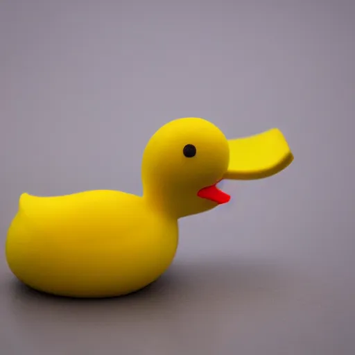 Image similar to professional, award winning photograph of banana duck. ISO 300, depth of field