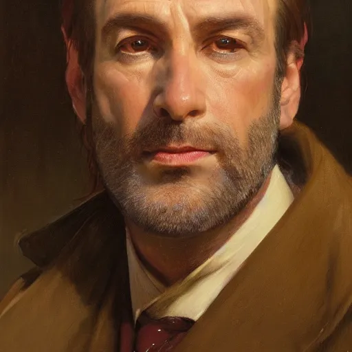 Image similar to saul goodman of better call saul, face detail by theodore ralli and nasreddine dinet and anders zorn and nikolay makovsky and edwin longsden long, bronze age, sword and sorcery, oil on canvas, masterful intricate artwork, excellent lighting, high detail 8 k