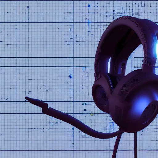 Image similar to headphone ( ( stand ) ), futuristic, techno, cyberpunk, product design, 3 d render, concept, fun, swag