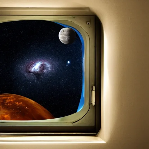 Image similar to a window to space