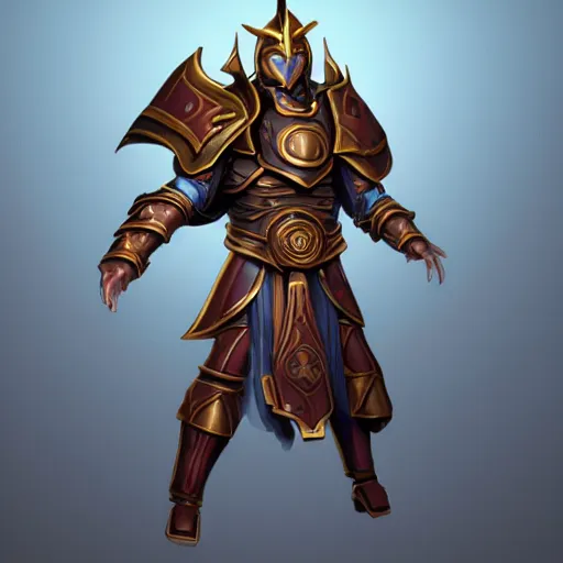 Prompt: animated armor that looks with a sun emblem on his chest, far - mid shot photo, style of magic the gathering, dungeons and dragons, fantasy, intimidating
