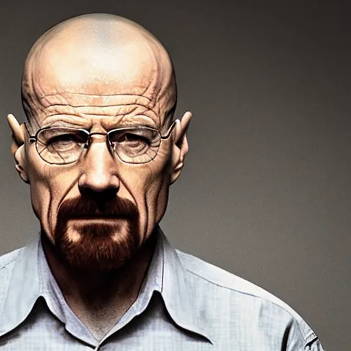 Prompt: walter white shocked