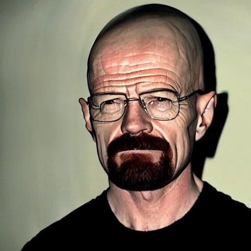 Prompt: Walter White dressed as 2000s scene emo