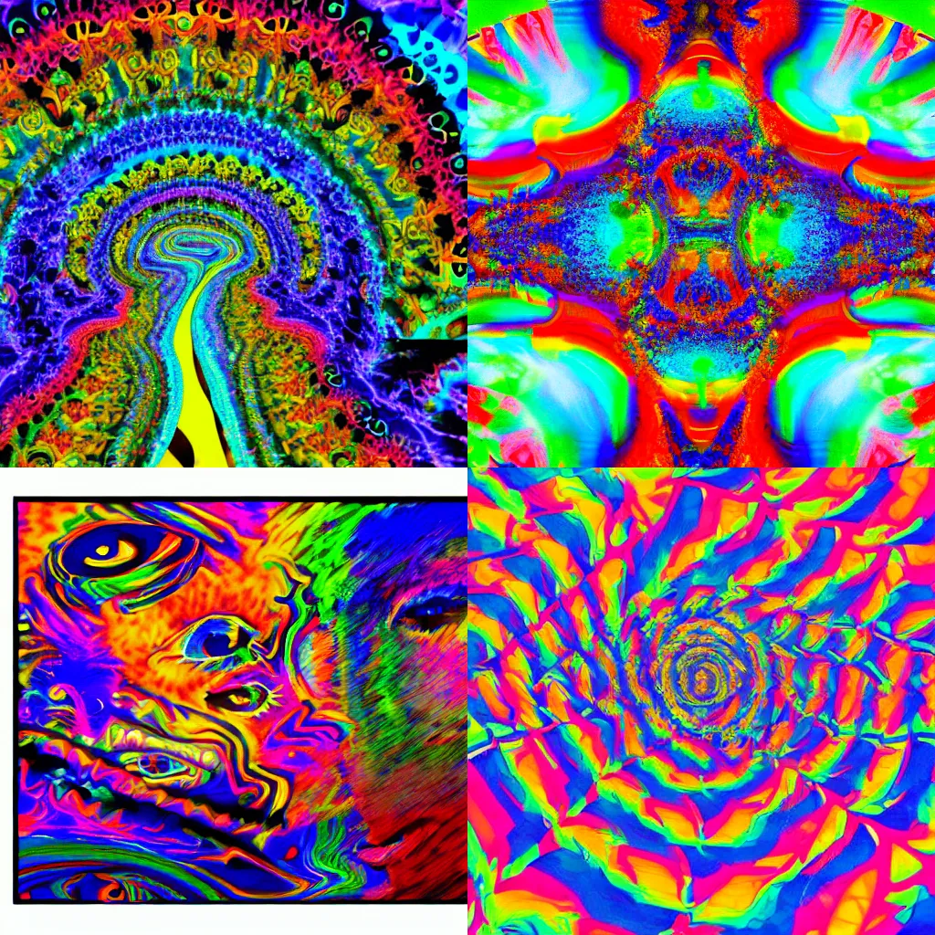 Prompt: lsd trip visuals, colorful, abstract, beautiful