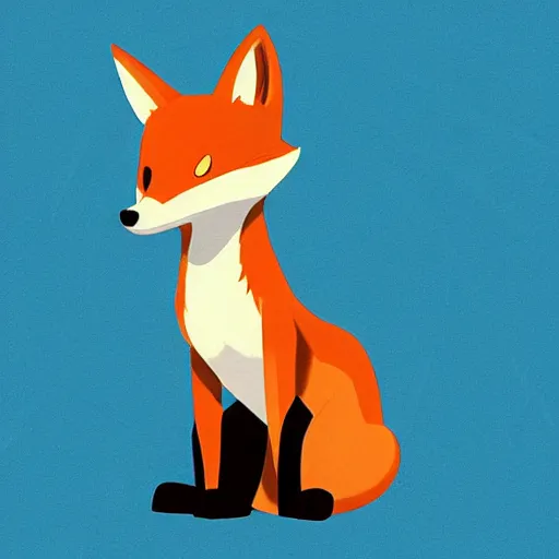 Image similar to fox in the style of pixar