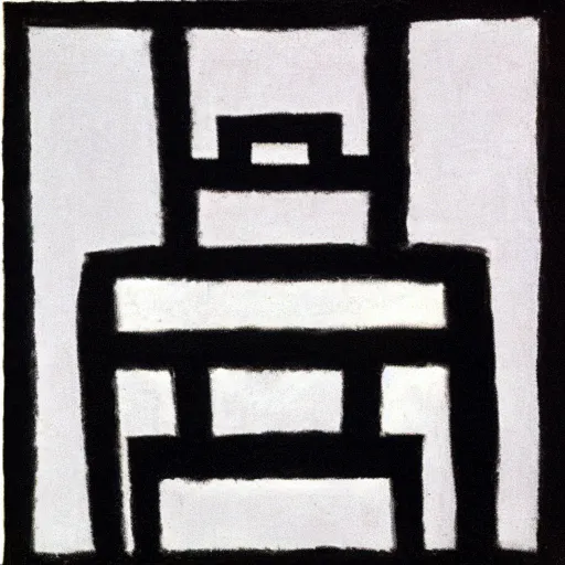 Image similar to black square malevich style