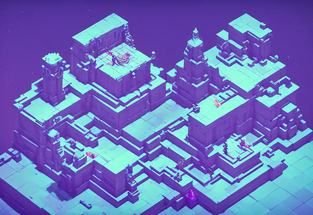 Image similar to throne isometric magicavoxel bloodborne no mans sky, vaporwave, cinematic lighting, 4 k