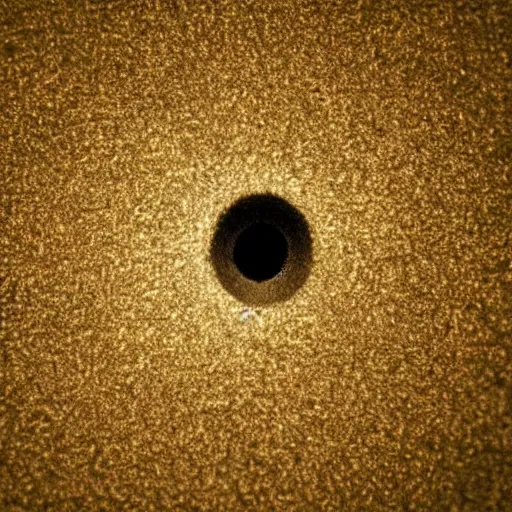 Image similar to electron microscope image of an atom shooting a gun