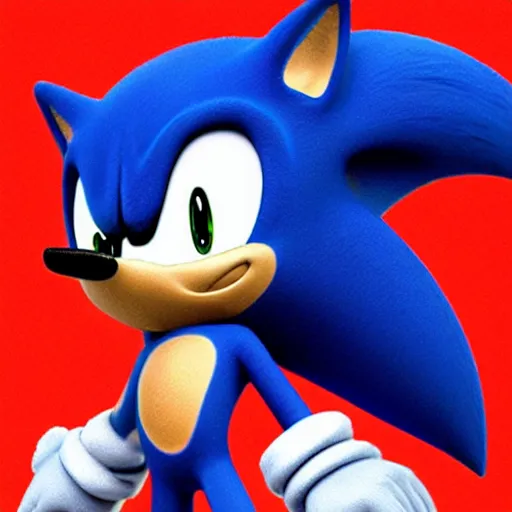 Image similar to sonic the hedgehog shows his feet,