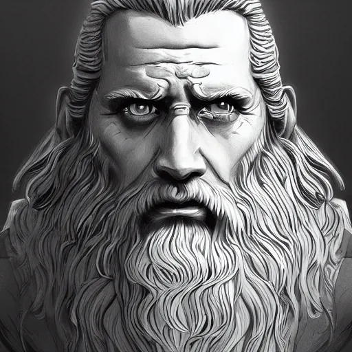 Image similar to zeus, portrait, illustration painting, detailed illustration, hd, digital art, overdetailed art, concept art, detailed, overdetailed art, concept art, trending on artstation