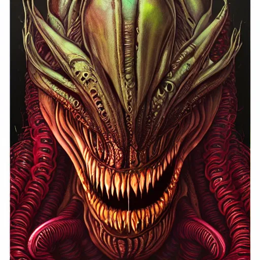 Prompt: scorn giger venom alien doom zdislaw bekinski horror hell alien tentacles, pixar style, by tristan eaton stanley artgerm and tom bagshaw.