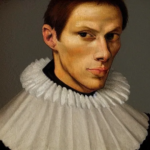 Image similar to A 16th century mannerism painting of Jerma985, portrait of Jerma985, grainy, realistic, very realistic, hyperrealistic, highly detailed, very detailed, extremely detailed, very neat, very epic, very cool, detailed, trending on artstation