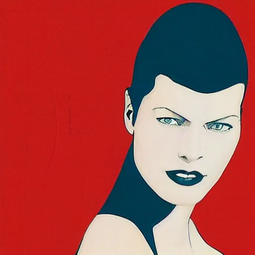 Image similar to “ milla jovovich retro minimalist portrait by jean giraud, moebius starwatcher comic, 8 k ”