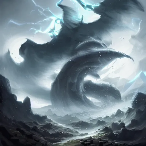 Image similar to grey storm tornado spell, epic fantasy style, in the style of Greg Rutkowski, hearthstone artwork