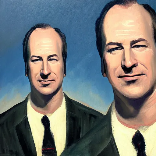 Image similar to oil painting of bob odenkirk, painted by raffaelo sanzio