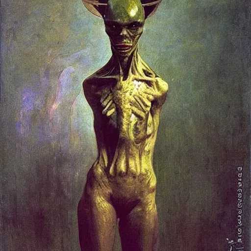 Image similar to alien by ilya repin