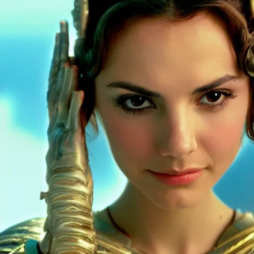 Image similar to victoria justice as princess padme in star wars episode 3, 8 k resolution, cinematic lighting, anatomically correct