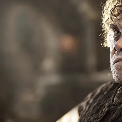 Prompt: Danny DeVito as Tyrion Lannister, still from Game of Thrones, tv show, detailed, 4K