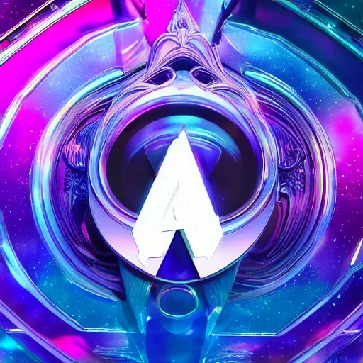 Image similar to a and w vaporwave logo, digital art, cosmic, 3 d high definition, trending on art station, photorealistic, high resolution, 8 k, octane, hyper detailed, insane details, intricate, elite, ornate, elegant trend, highly detailed and intricate, sharp focus, photography, unreal engine